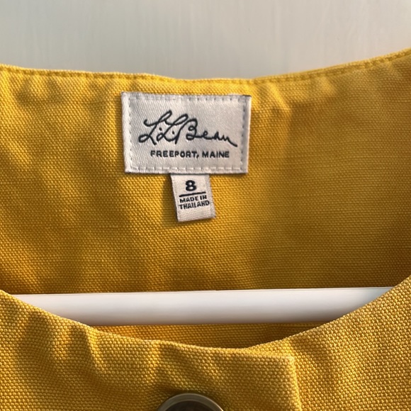 Vintage LL Bean Mustard Yellow Dress - Picture 3 of 4